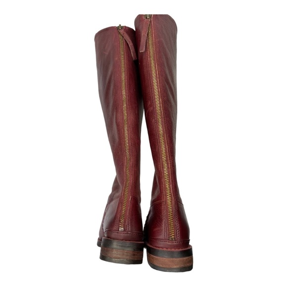 Franco Sarto Women’s Bordo Bordeaux Leather Meyer Knee High Boot Size 5M NWOT - Picture 6 of 17